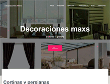 Tablet Screenshot of decoracionesmaxs.com.pe